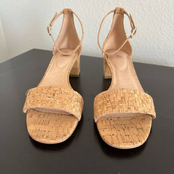 J Jill Women's Ariane Block Cork Strappy Heel Sandals Shoes Size 7.5 - Picture 10 of 11